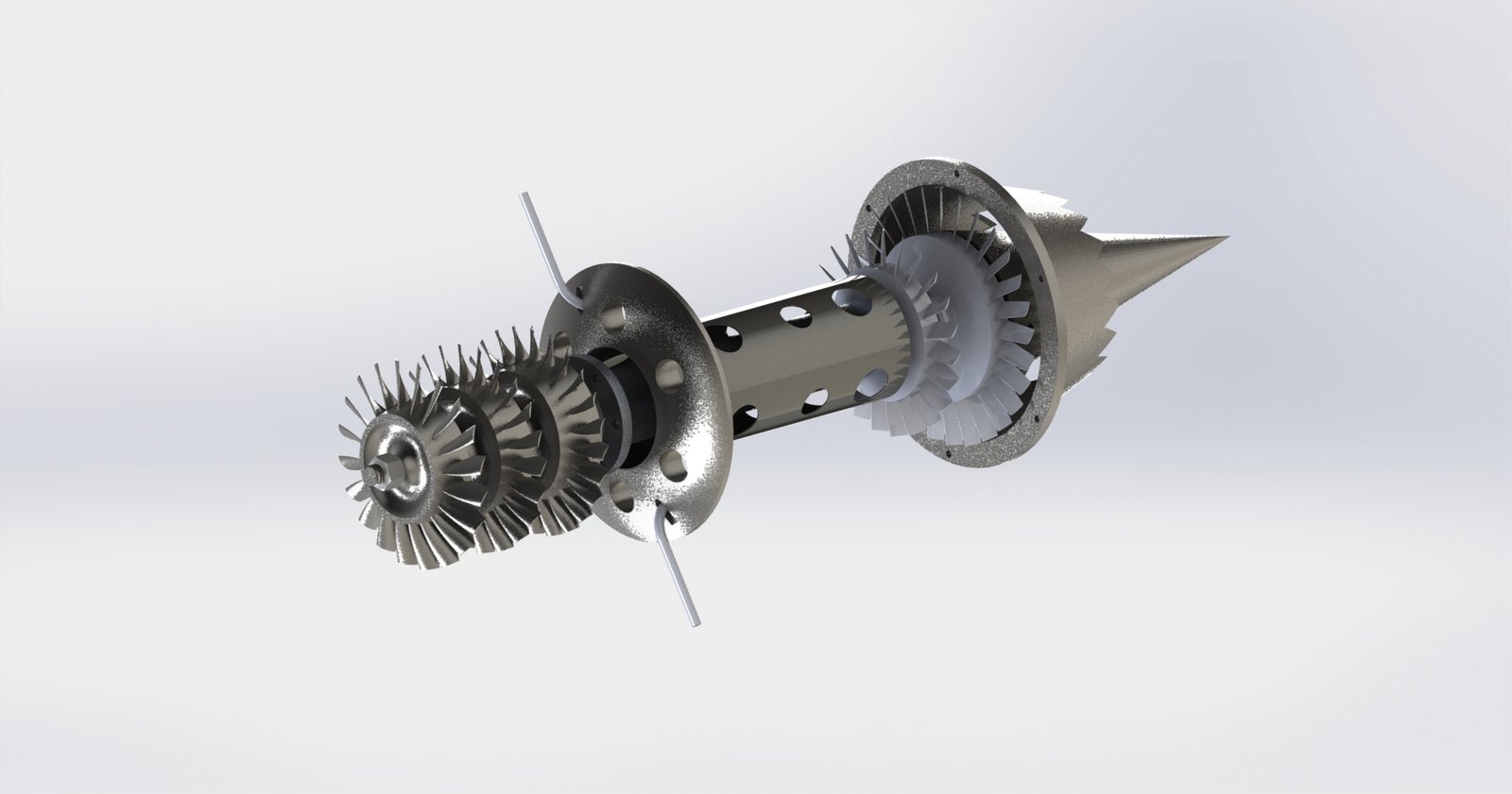 Rotating assembly and internal architecture